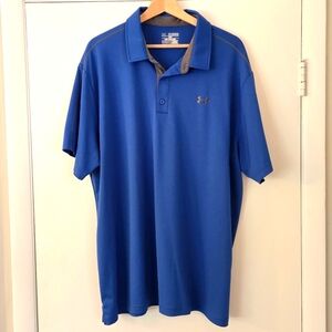 Under Armour Blue Heat Gear Quick Dry Polo Shirt